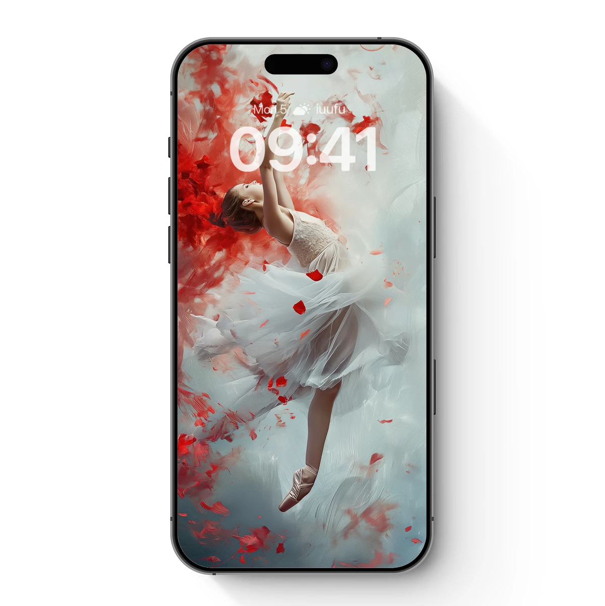 Ballet Elegance in Scarlet Whirl