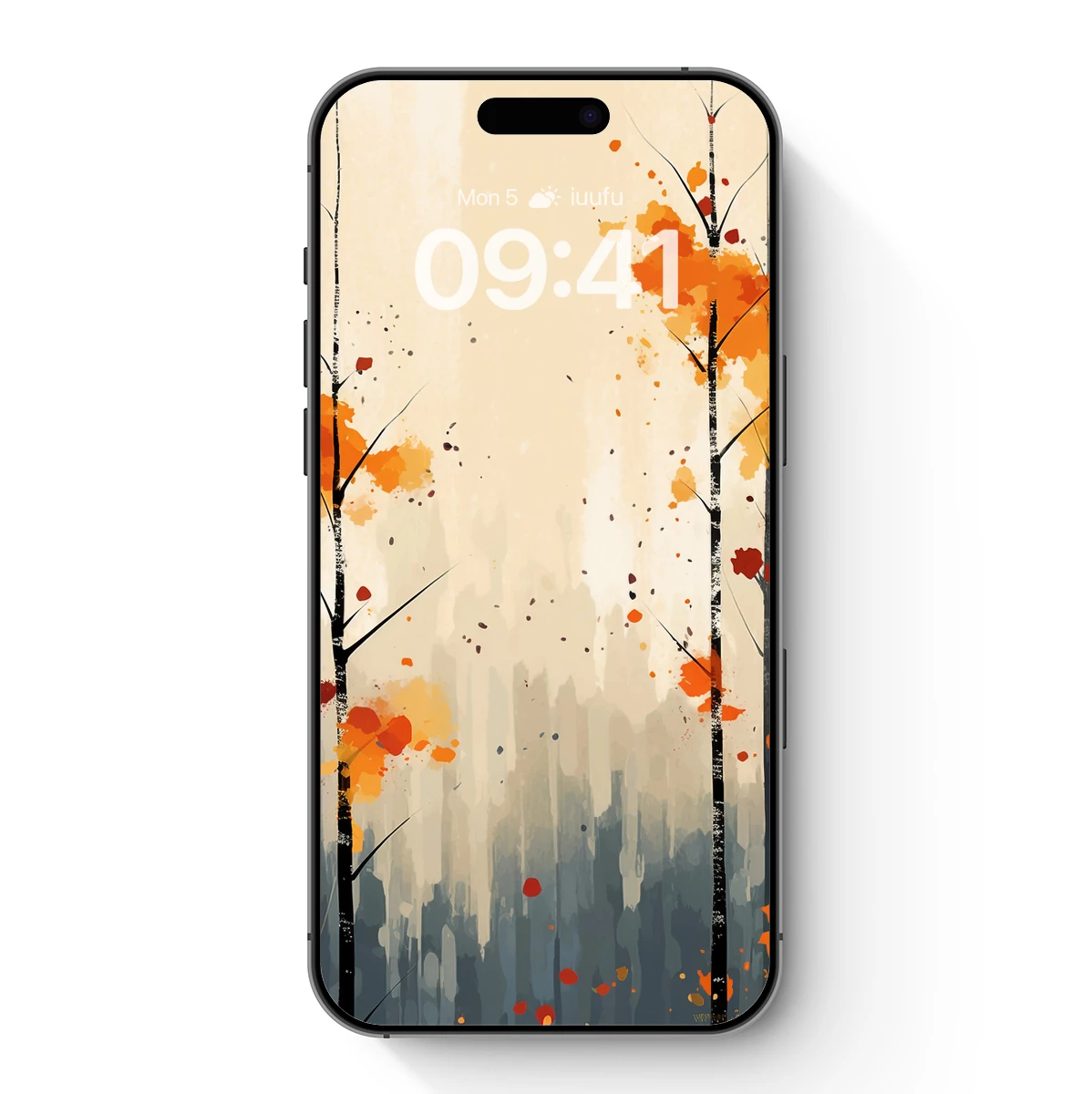Autumnal Forest Abstract: Vibrant Splashes of Fall