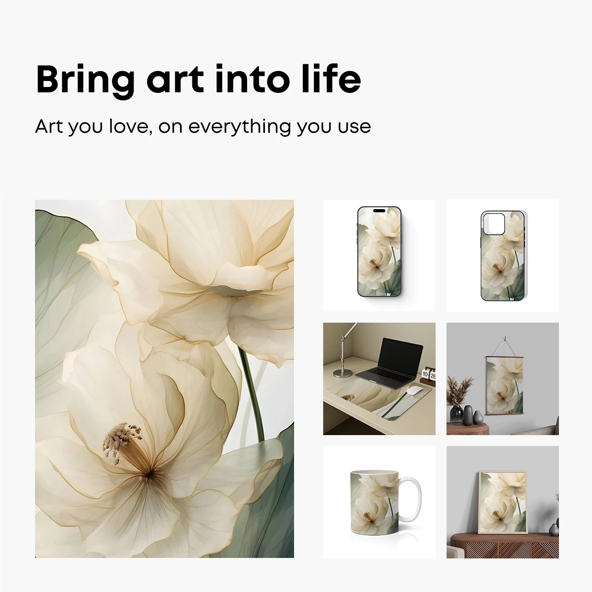 Ethereal Blossoms: Translucent Floral Artistry - Image 2