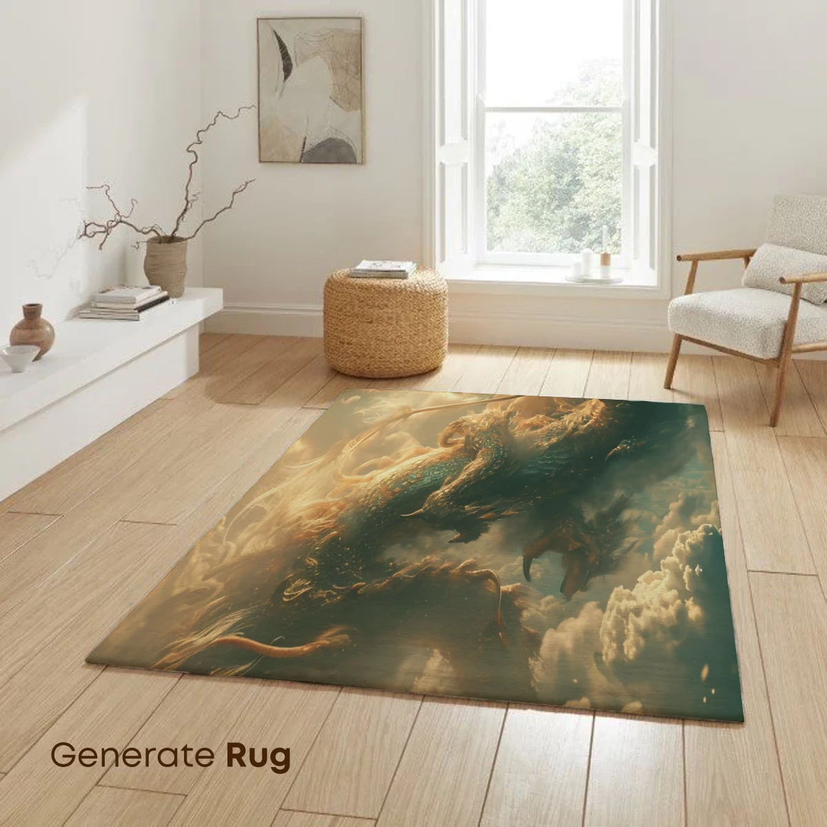 Celestial Dragon Soaring Through Clouds - Image 6