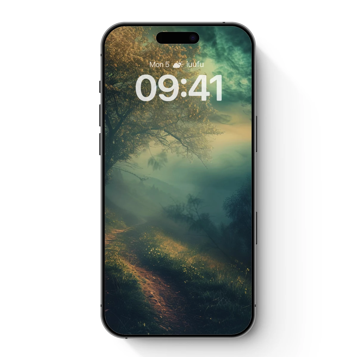 Misty Dawn Path: A Surreal Forest Journey