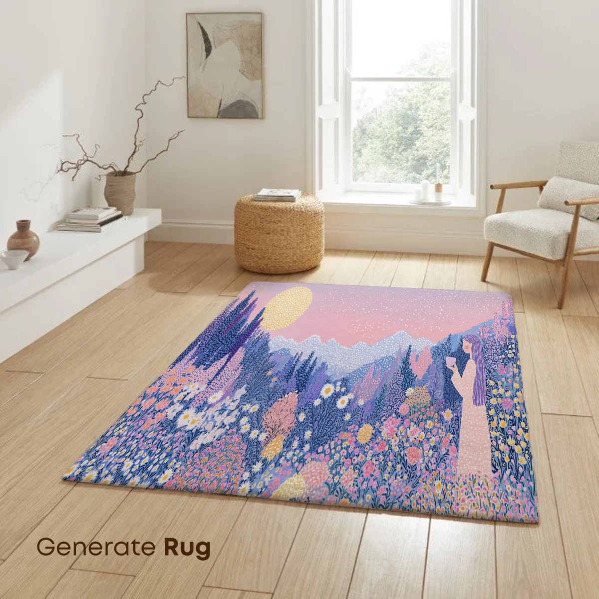 Enchanted Floral Retreat: Dreamy Garden at Dusk - Image 6