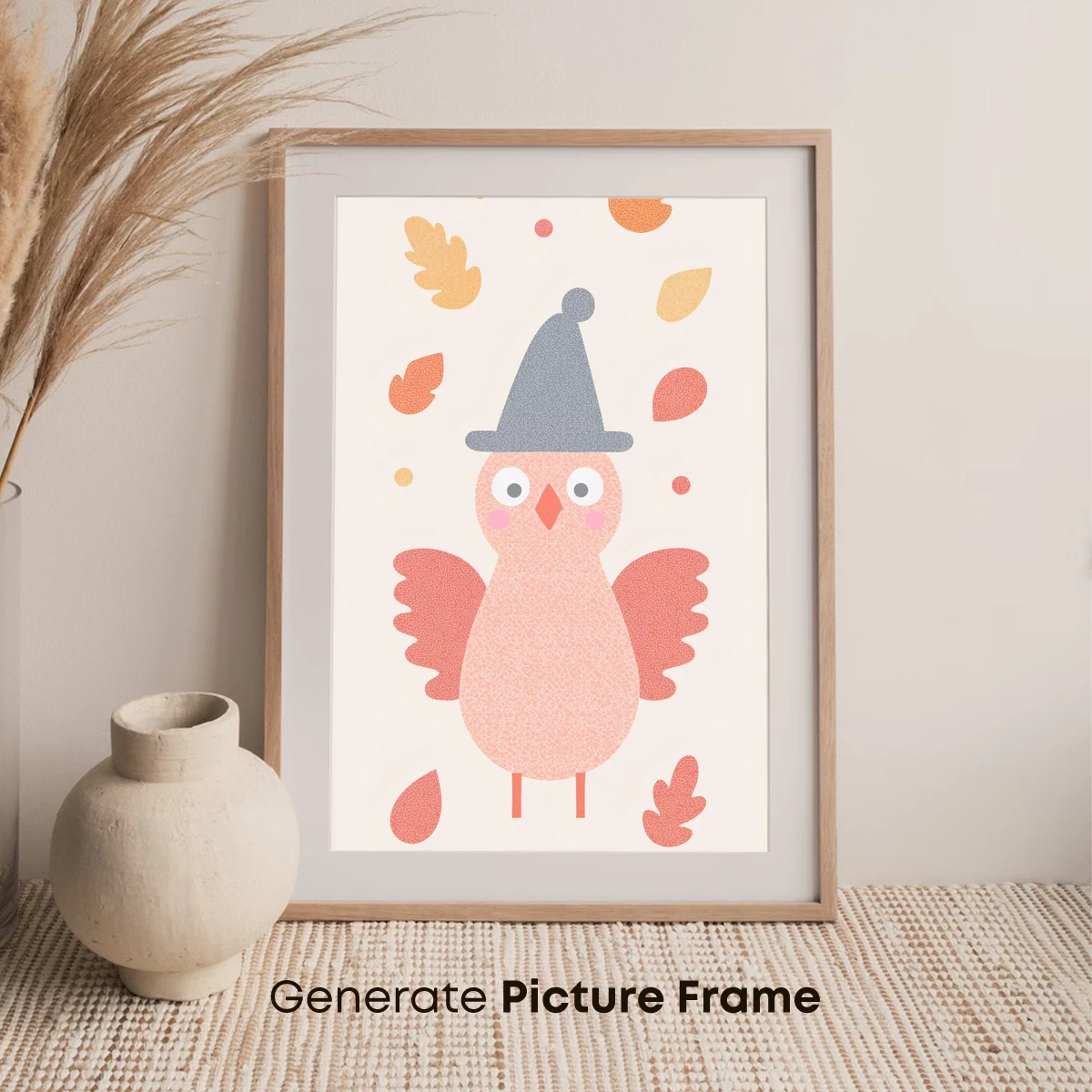 Autumnal Owl in Festive Hat - Image 7