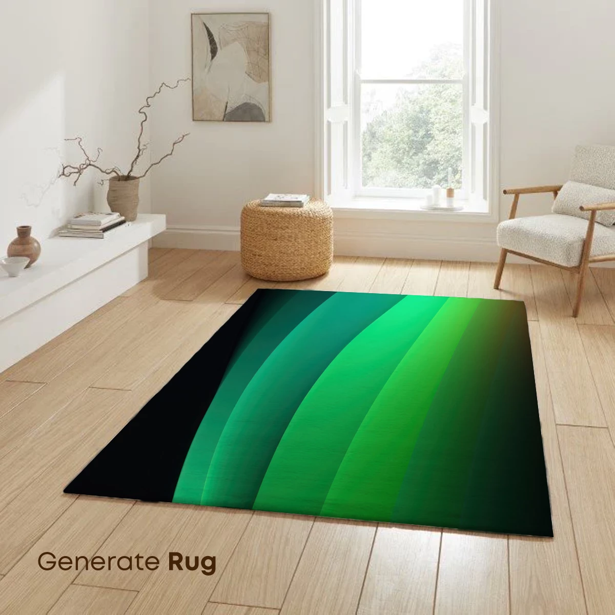 Ethereal Green Waves: A Digital Abstract Symphony - Image 6