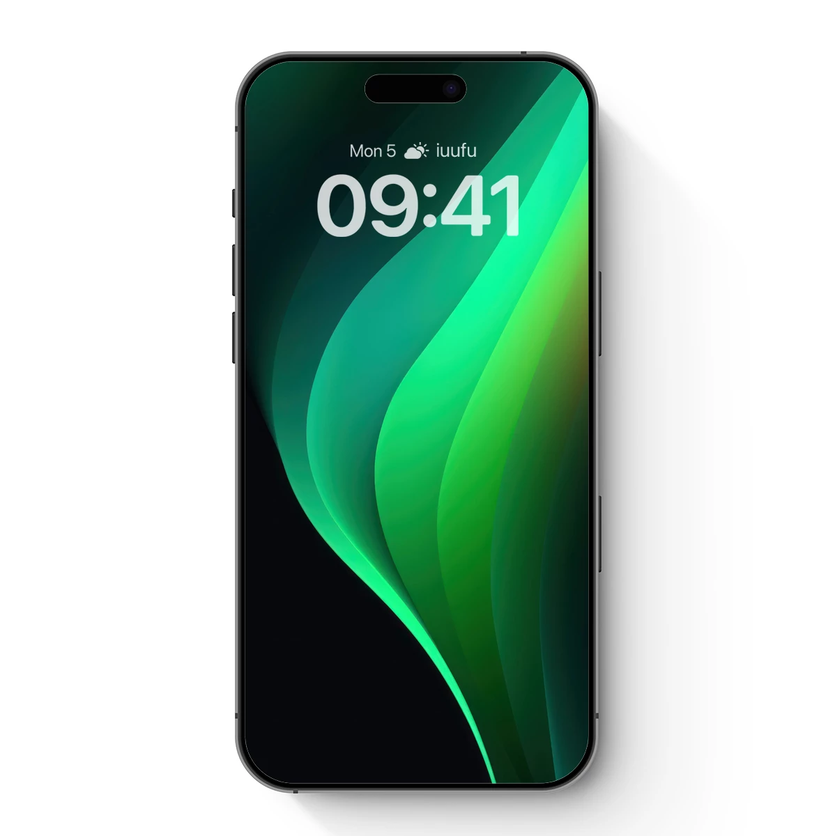 Ethereal Green Waves: A Digital Abstract Symphony