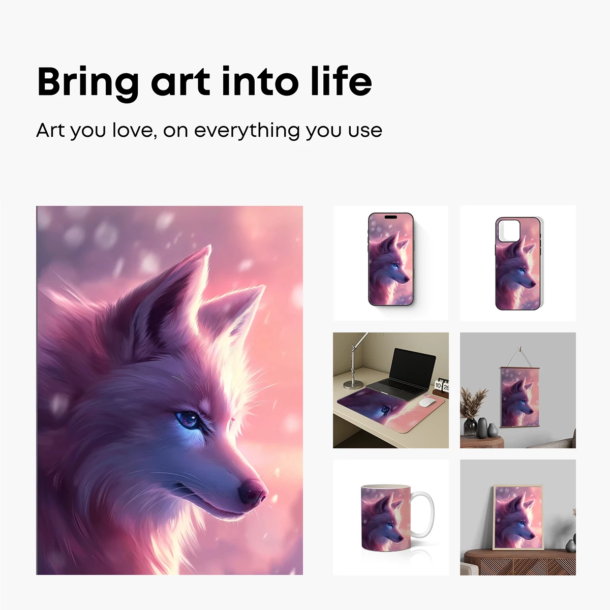 Ethereal Arctic Fox: Winter's Dreamy Guardian - Image 2