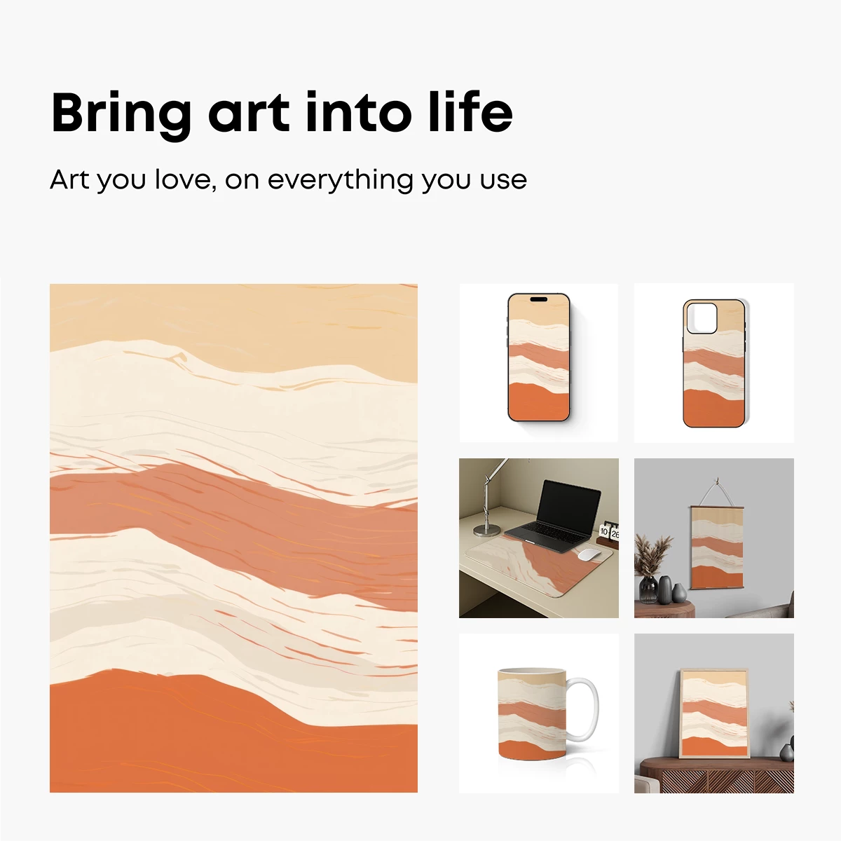 Desert Dunes in Abstract Warmth - Image 2