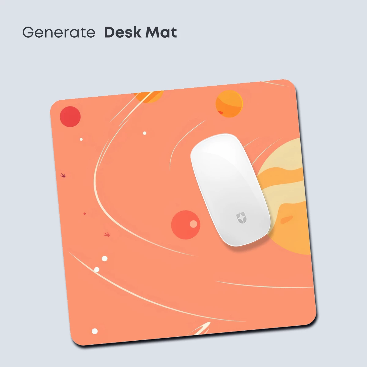 Cosmic Tango: Planetary Waltz in Peach Tones - Image 4