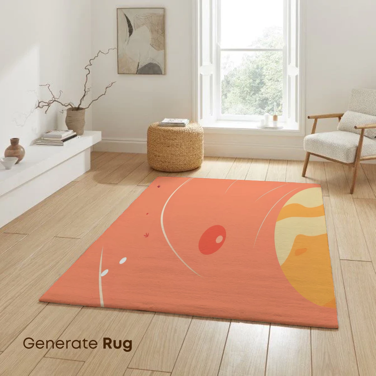 Cosmic Tango: Planetary Waltz in Peach Tones - Image 6