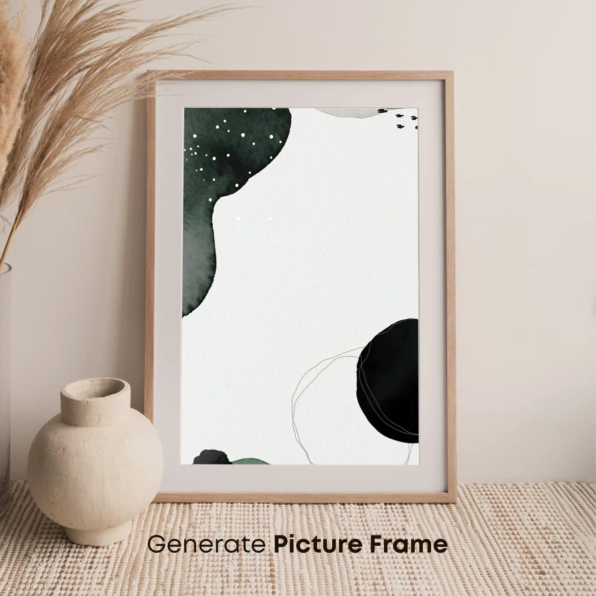 Ethereal Ink Blooms: Abstract Watercolor Harmony - Image 7