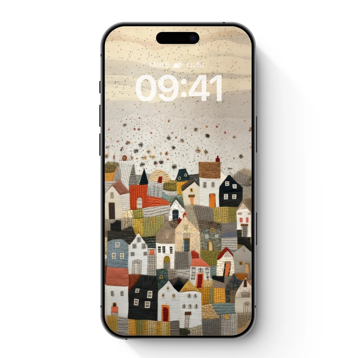 Quilted Village Under a Starry Sky Quilted Village Under a Starry Sky