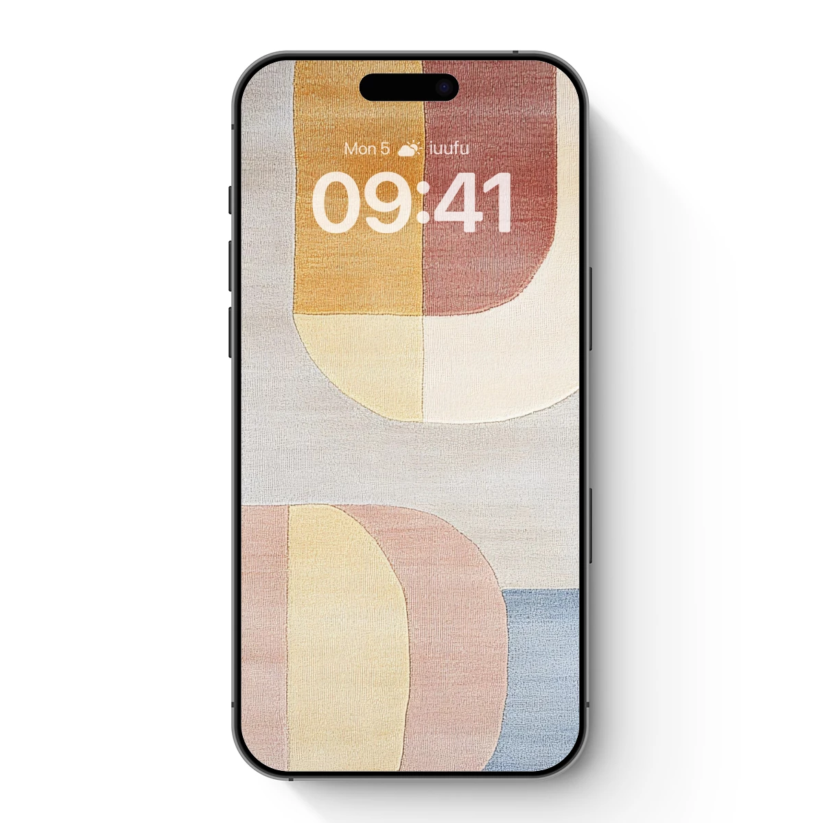 Abstract Geometric Harmony: Soft Tones and Curved Forms