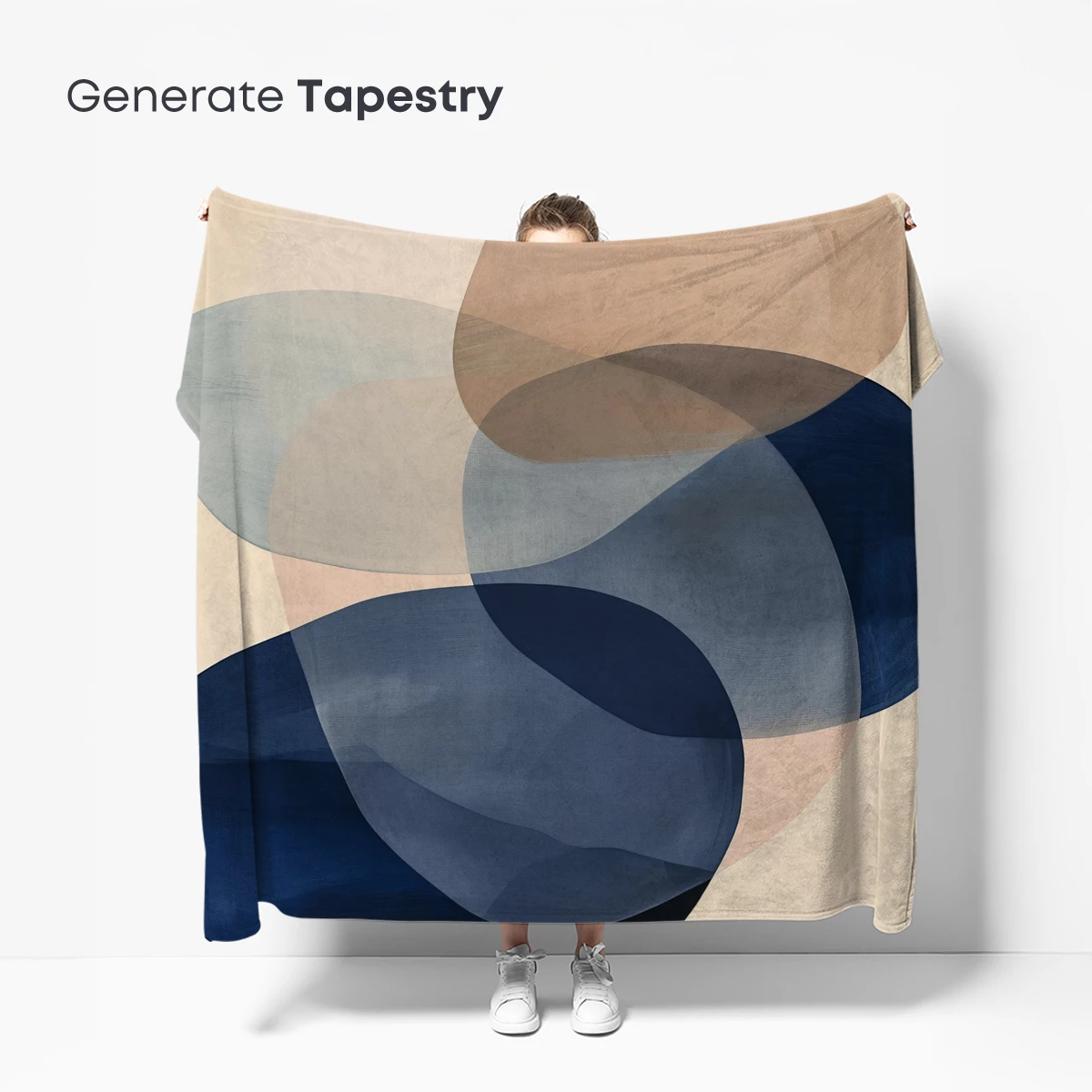 Interlocking Dreams: Abstract Fluidity in Soft Tones - Image 5