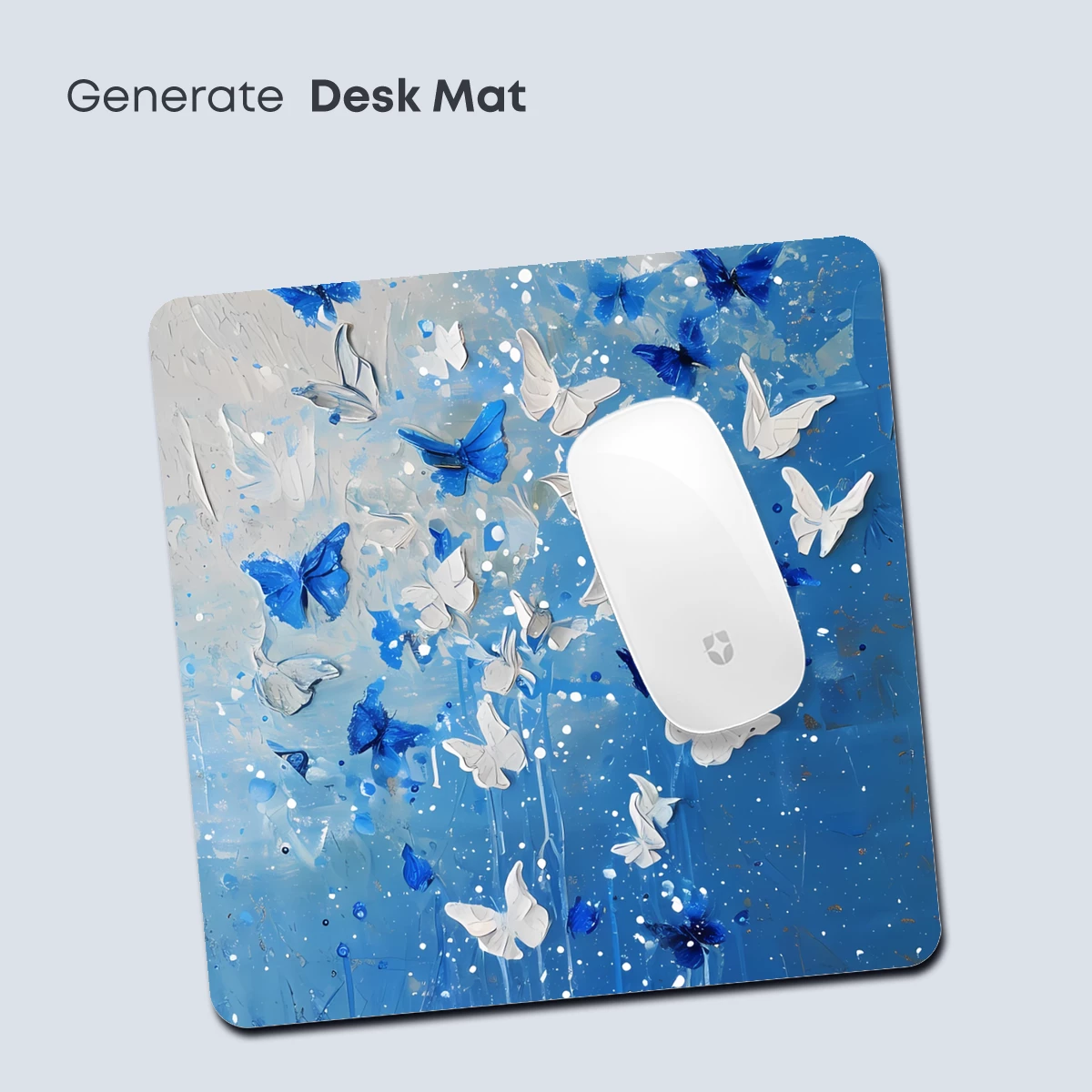 Butterfly Cascade in Blue Symphony - Image 4