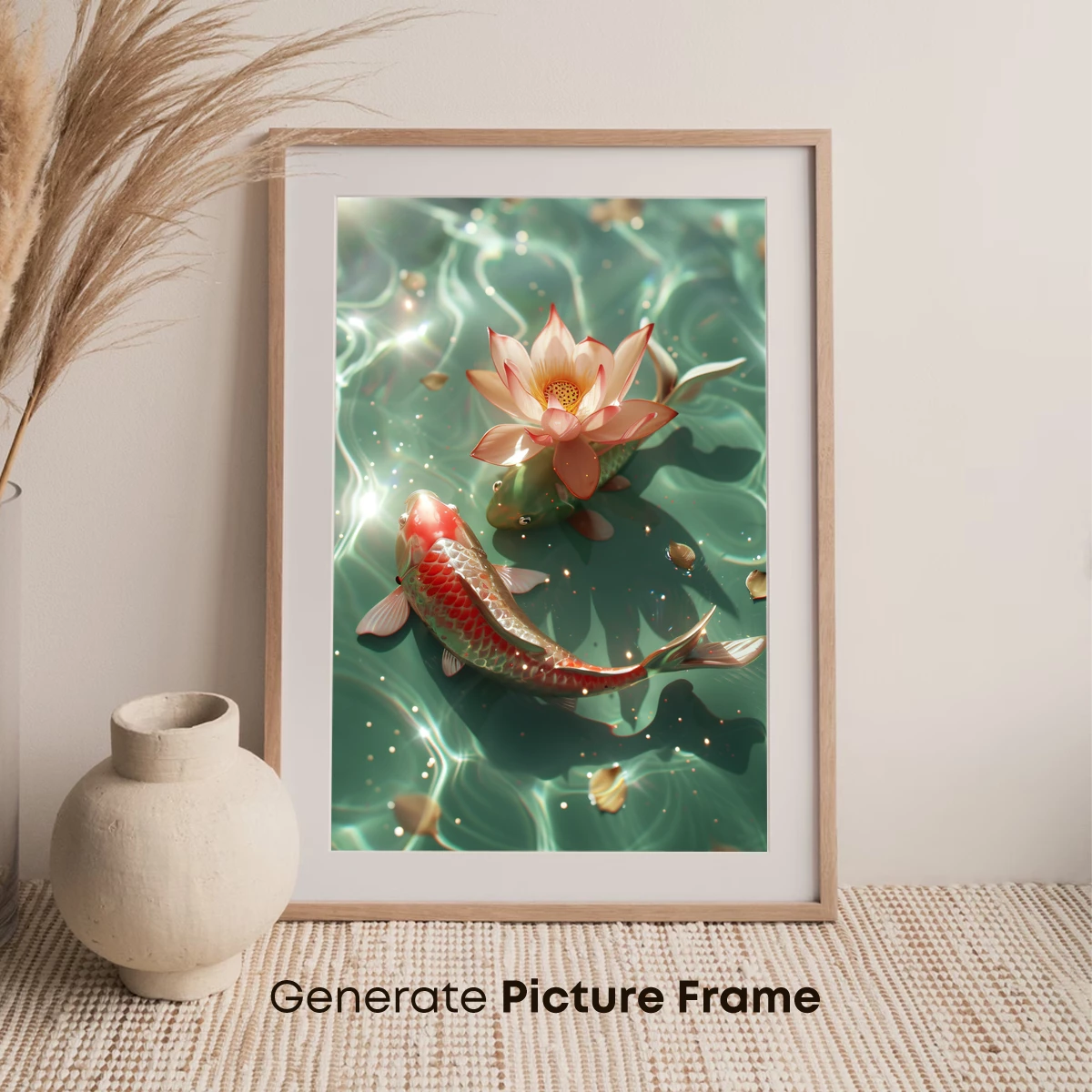 Koi and Lotus: Serene Pond Harmony - Image 7