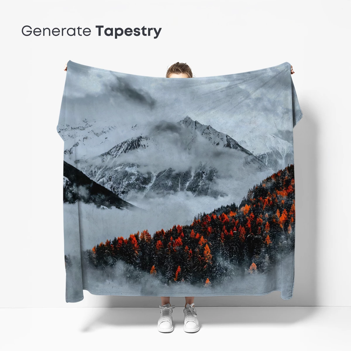 Autumn Peaks: Misty Mountains and Golden Forests - Image 5