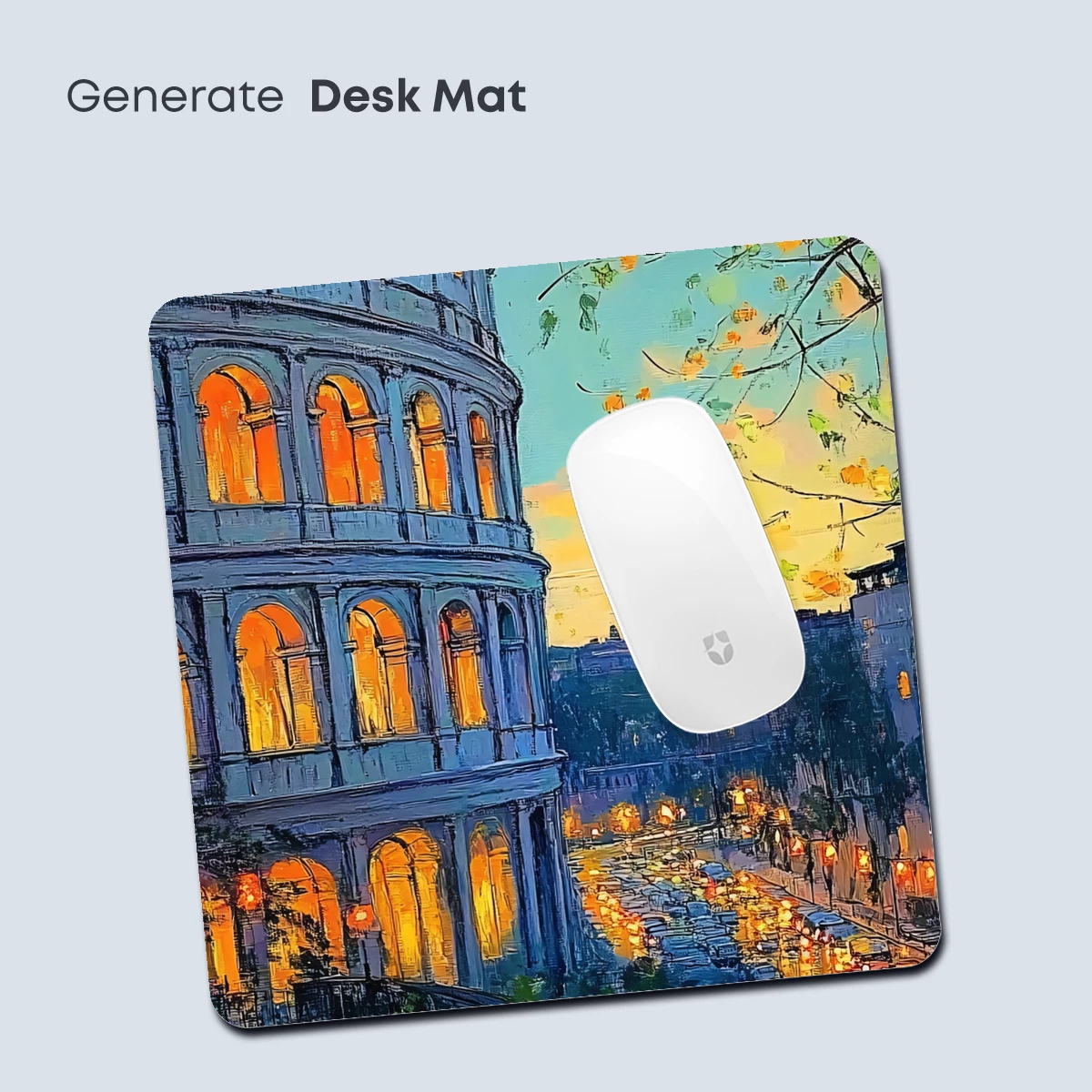 Colosseum Twilight Glow: A Painterly Urban Symphony - Image 4