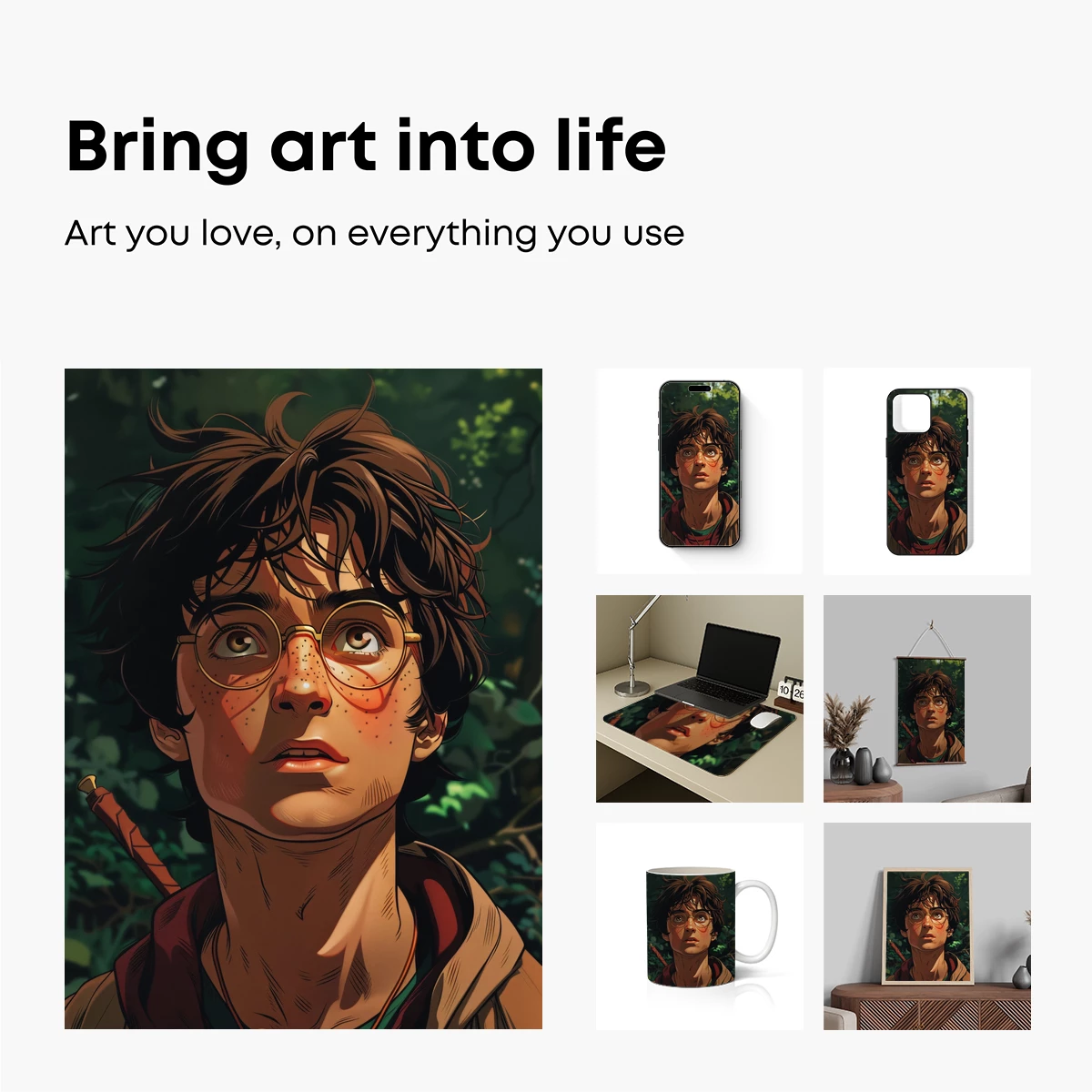 Enchanted Forest Guardian: Whimsical Wizard Portrait - Image 2