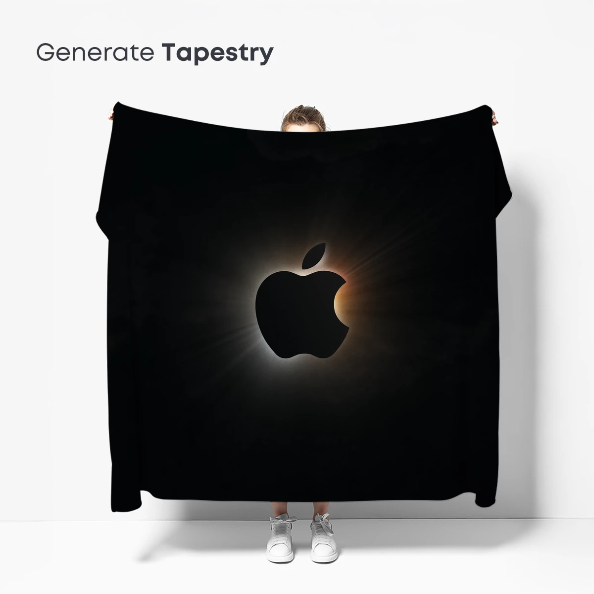 Eclipse of the Icon: Sunlit Apple Silhouette - Image 5