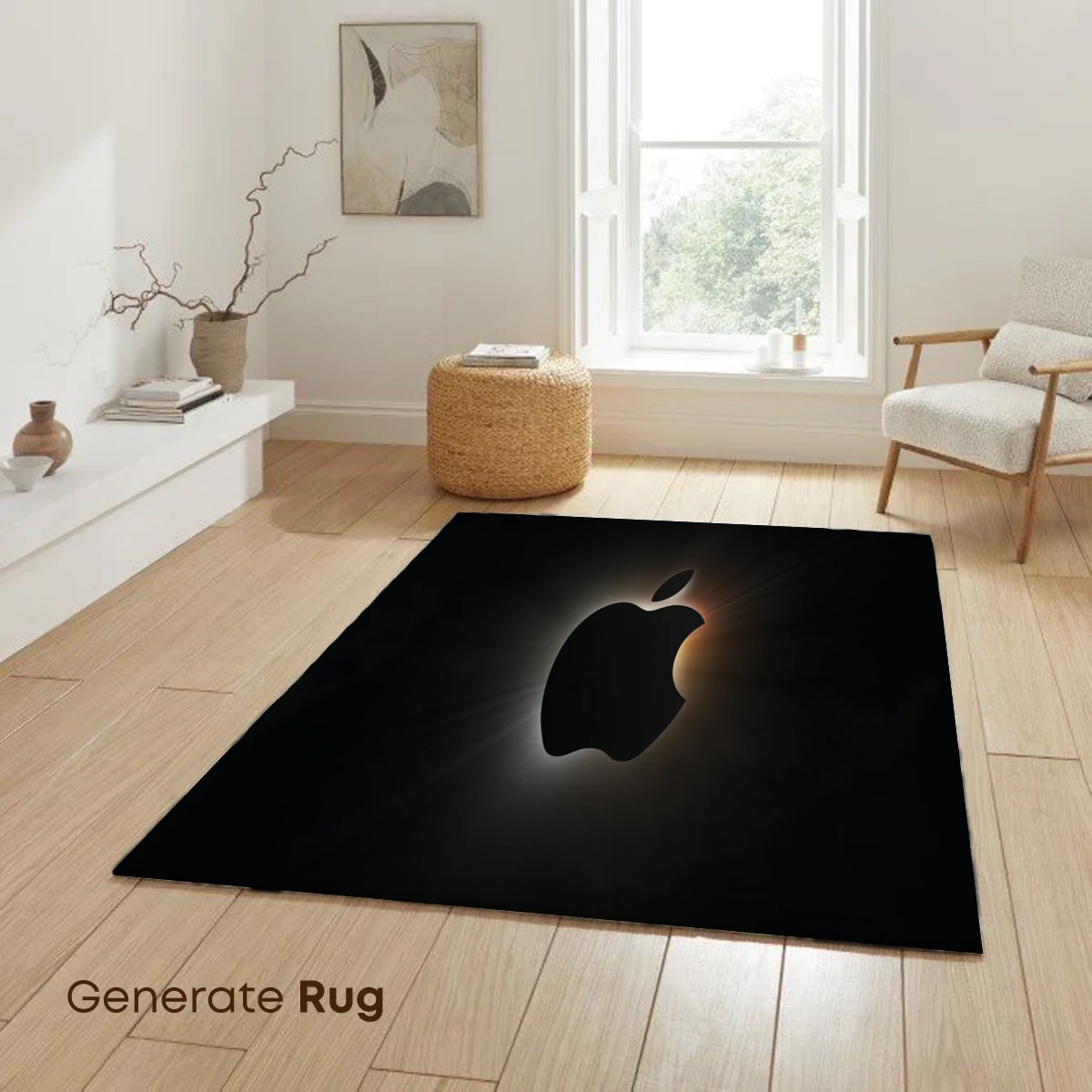 Eclipse of the Icon: Sunlit Apple Silhouette - Image 6