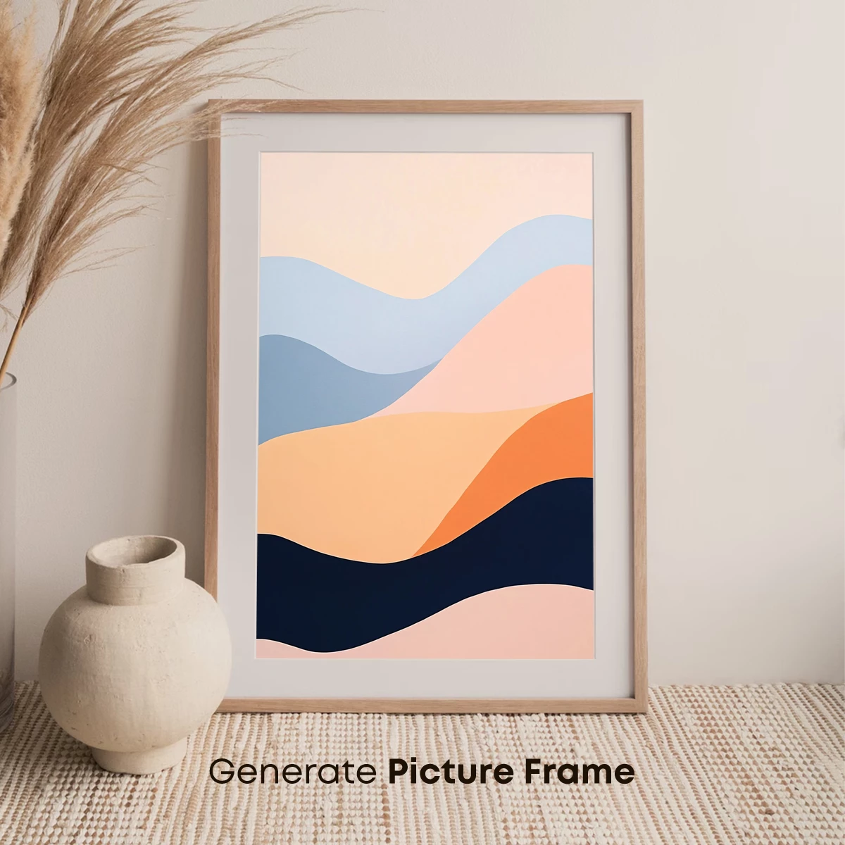 Abstract Waves in Pastel Harmony - Image 7