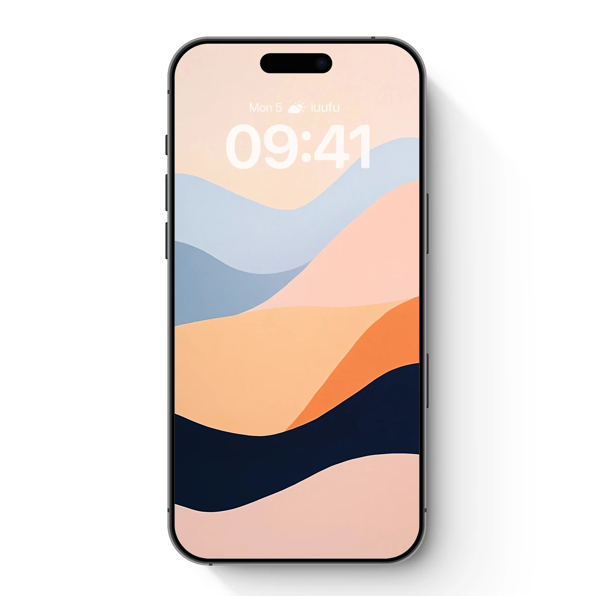 Abstract Waves in Pastel Harmony