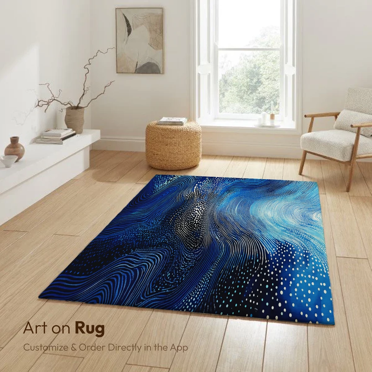 Galactic Whirlpool: Abstract Cosmic Waves - Image 6