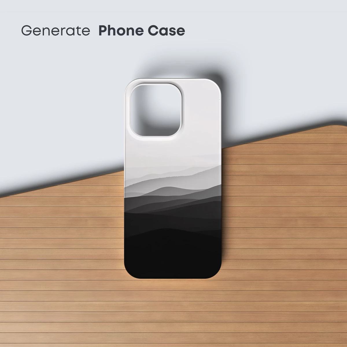 Ethereal Mountain Layers: A Monochrome Odyssey - Image 3