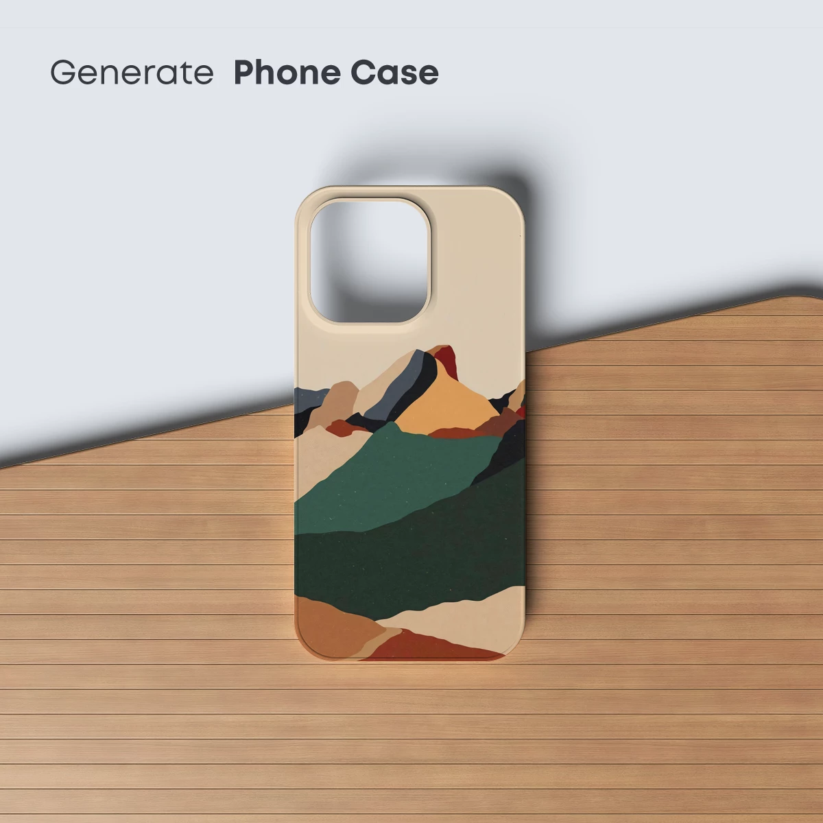 Abstract Mountain Symphony in Earth Tones - Image 3