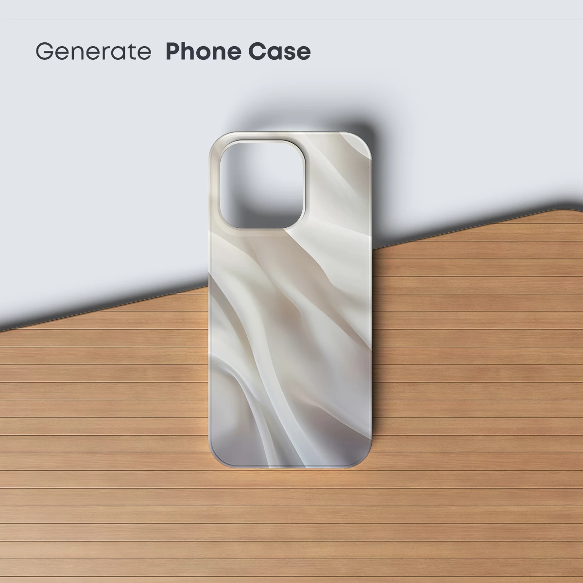 Elegant Silk Drapery: Soft Waves of Purity - Image 3