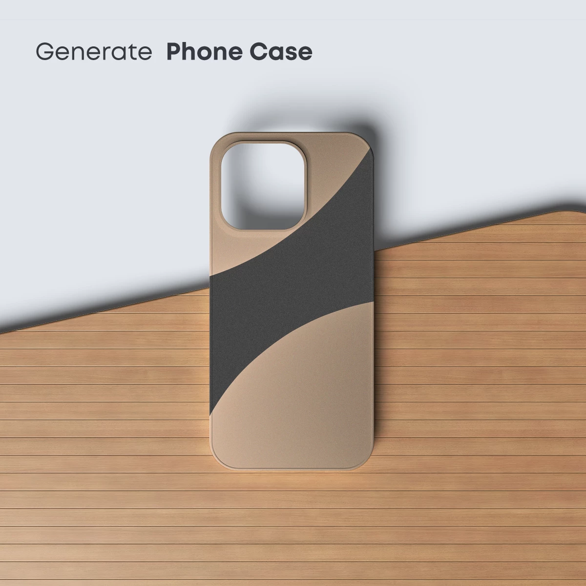 Abstract Elegance: Beige and Gray Harmony - Image 3