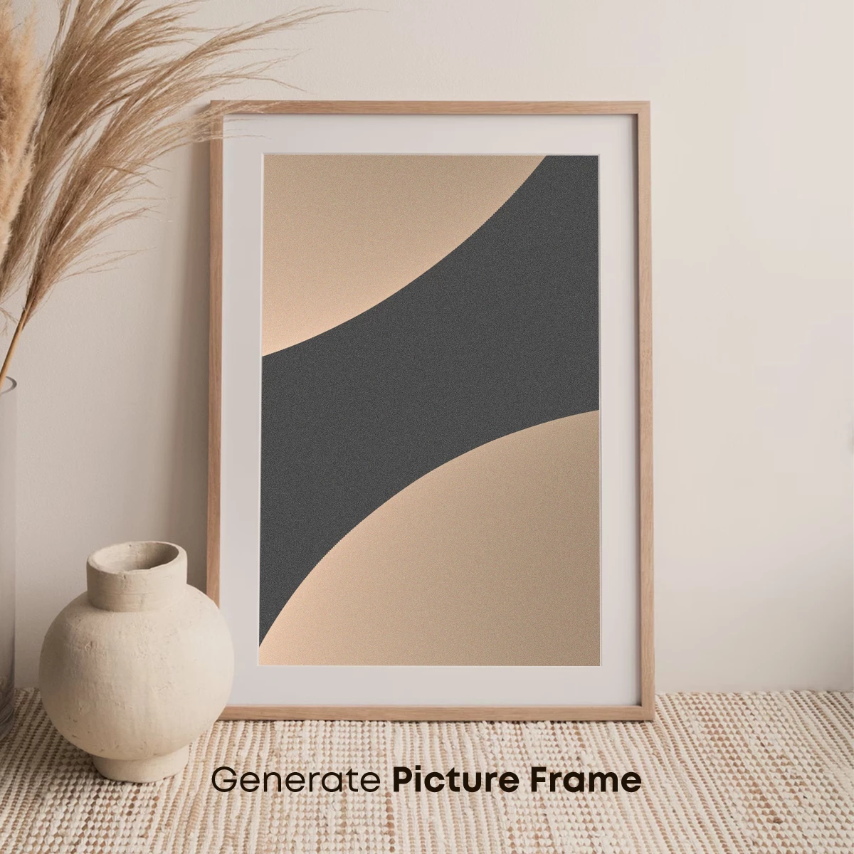 Abstract Elegance: Beige and Gray Harmony - Image 7