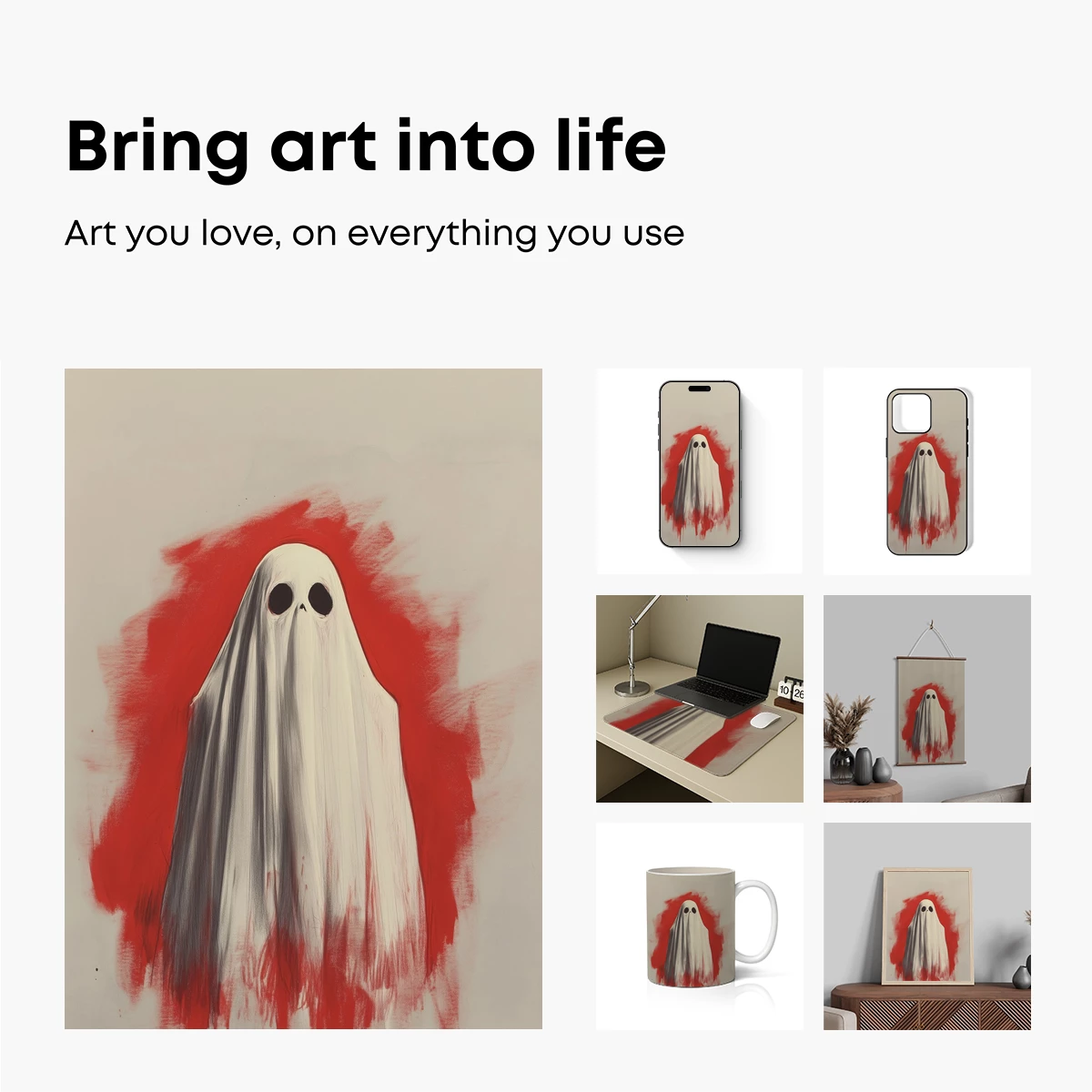 Ethereal Ghost in Scarlet Aura - Image 2