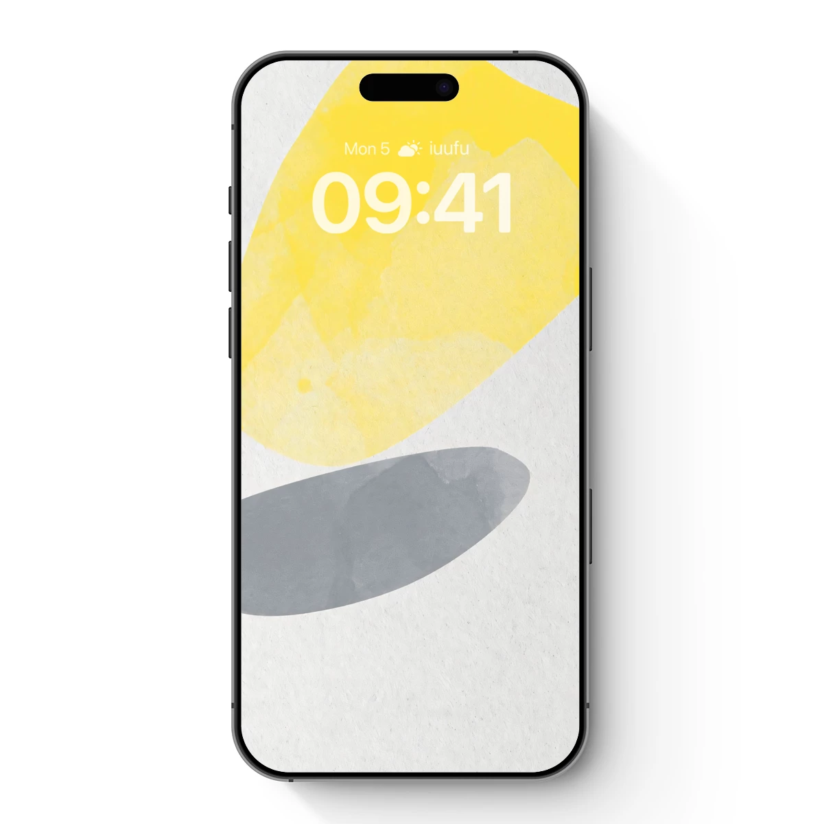 Abstract Yellow and Gray Harmony