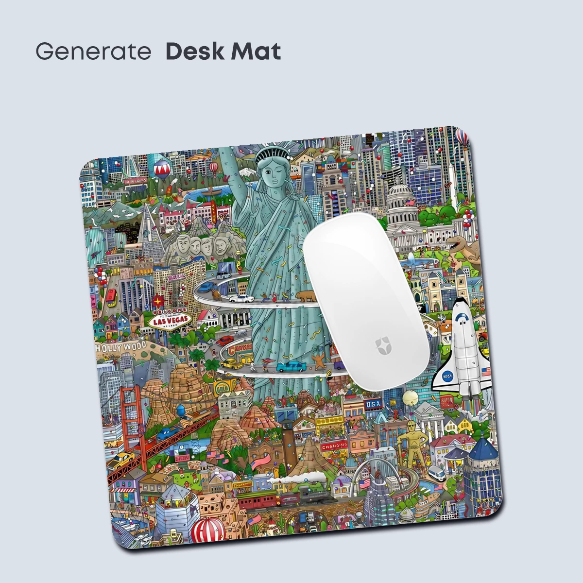 Statue of Liberty in a Vibrant Cityscape Collage - Image 4