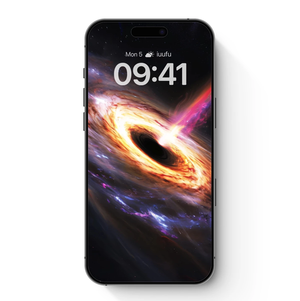 Cosmic Vortex: A Black Hole's Dance in Starlight