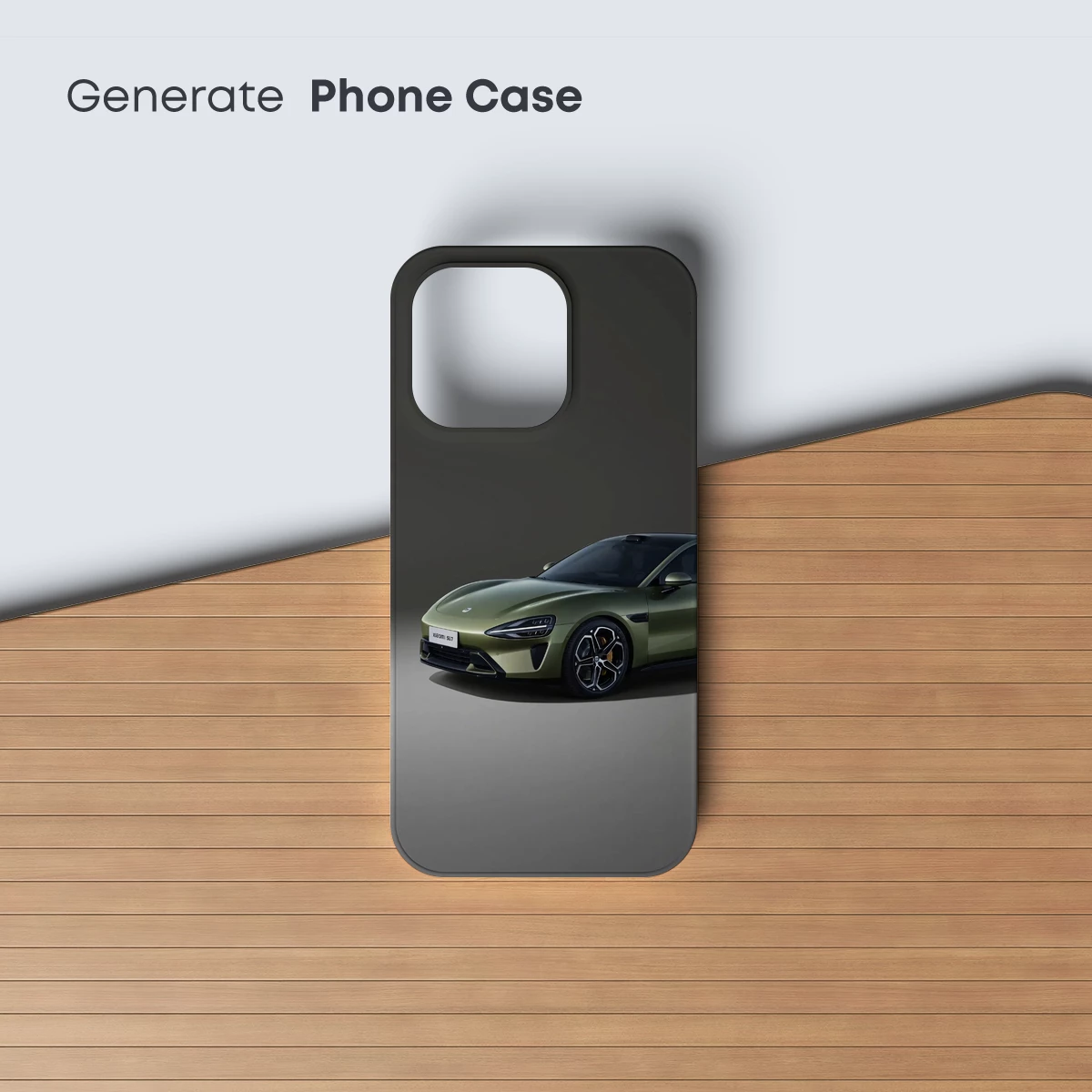 Elegant Green Sports Car in Minimalist Studio - Image 3