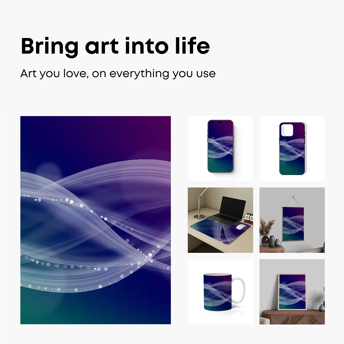 Ethereal Flow: Gradient Waves in Motion - Image 2