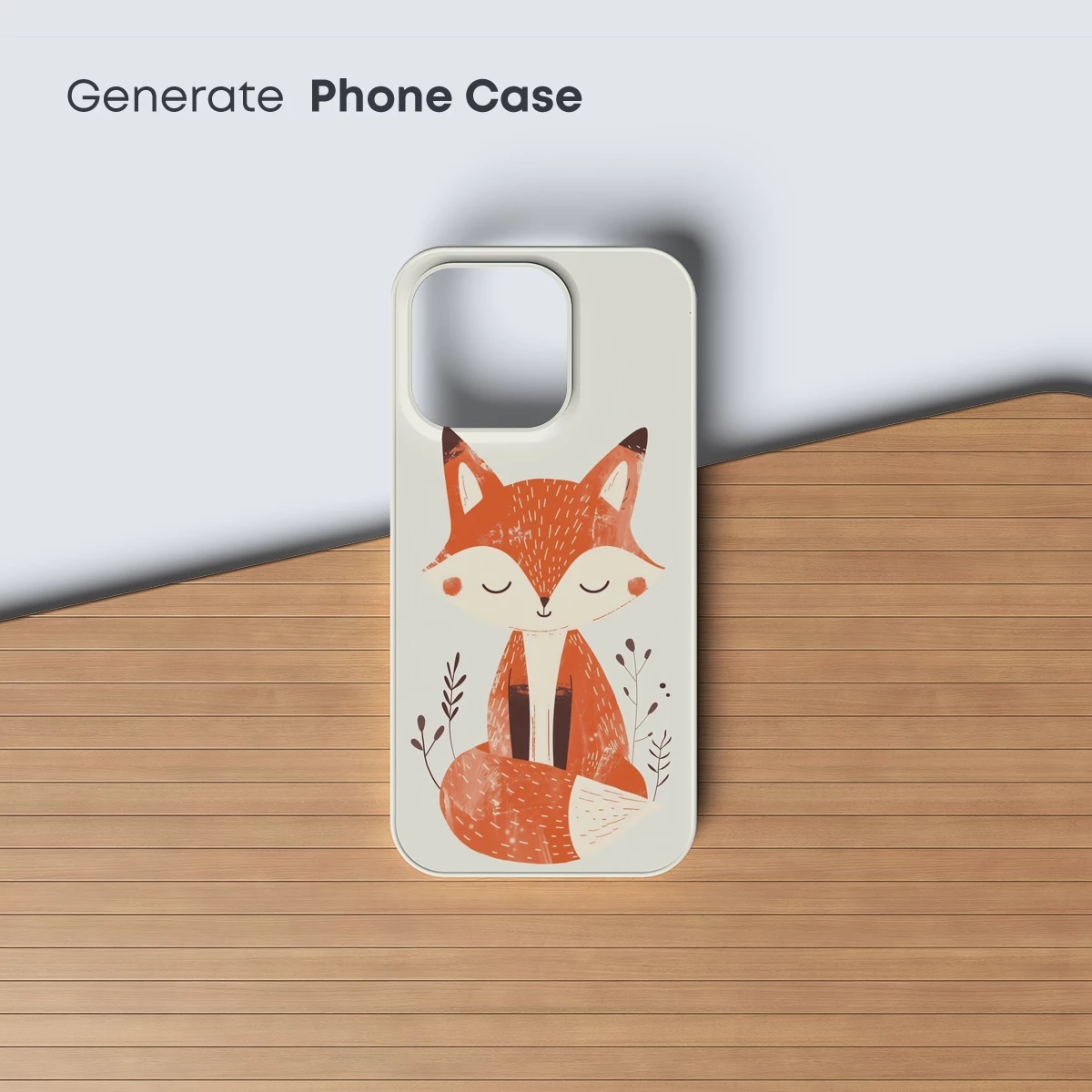 Cozy Fox Embrace: Whimsical Illustration Art - Image 3