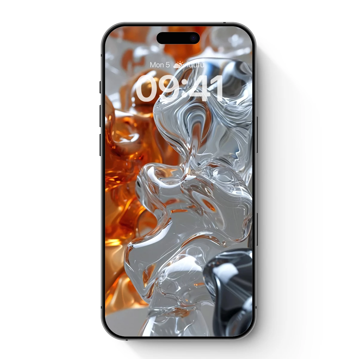 Fluid Fusion: Silver and Amber Waves