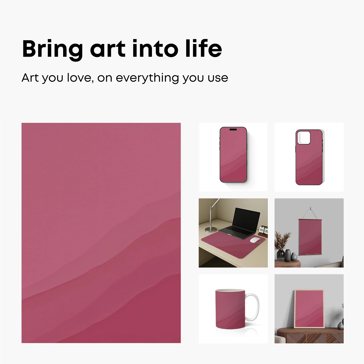 Crimson Dunes: A Minimalist Odyssey - Image 2