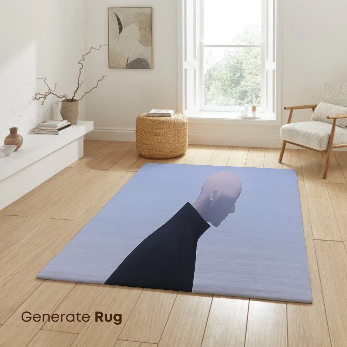 Eternal Solitude: Cloaked Figure in Vast White - Image 6