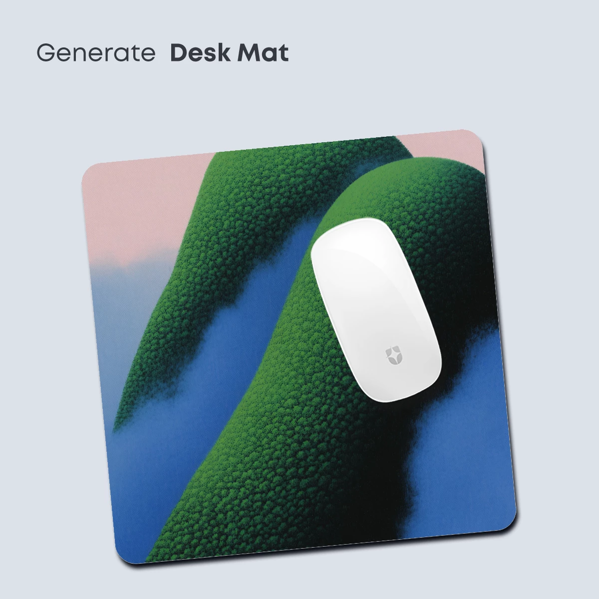 Emerald Waves: Textured Mountains in Dreamy Hues - Image 4