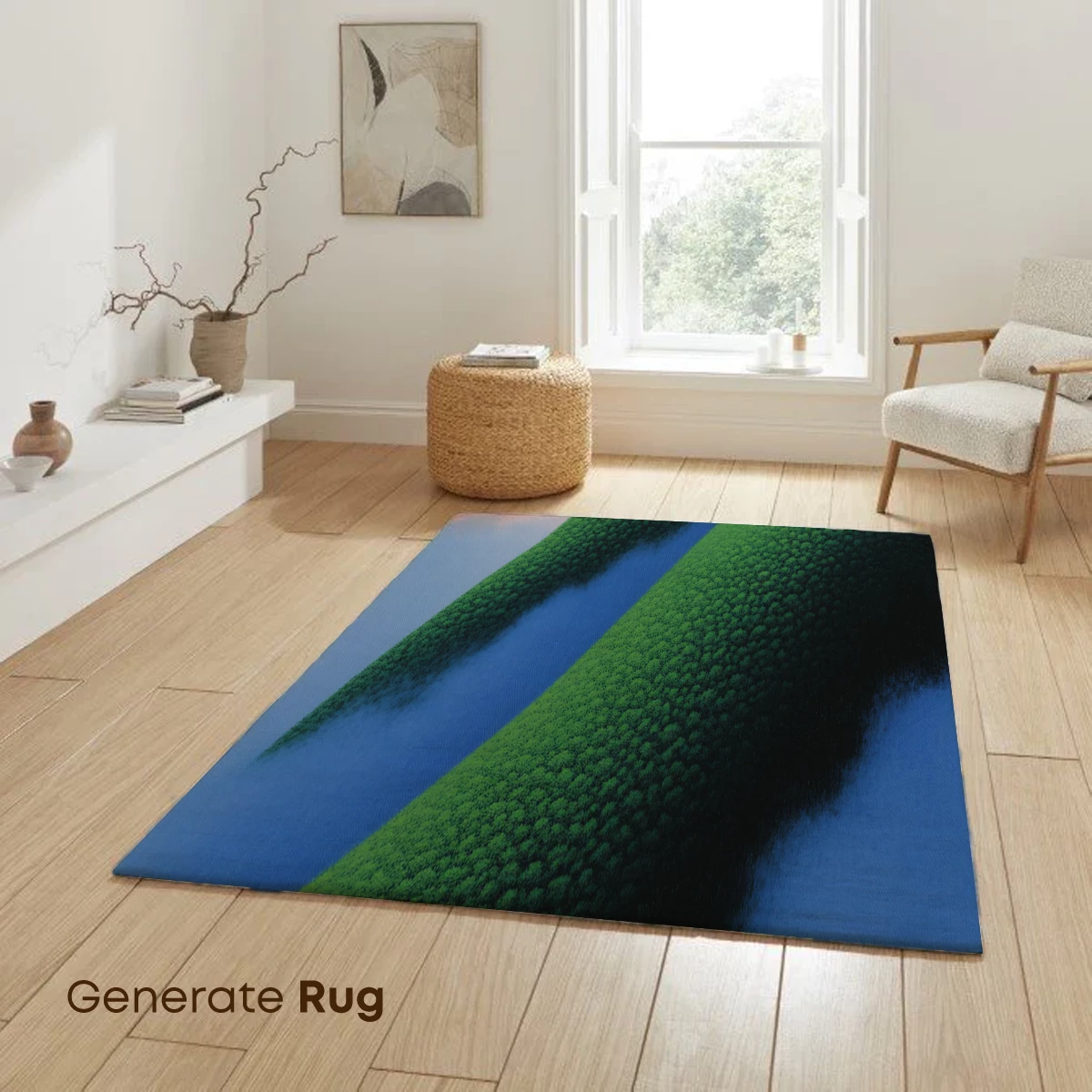 Emerald Waves: Textured Mountains in Dreamy Hues - Image 6