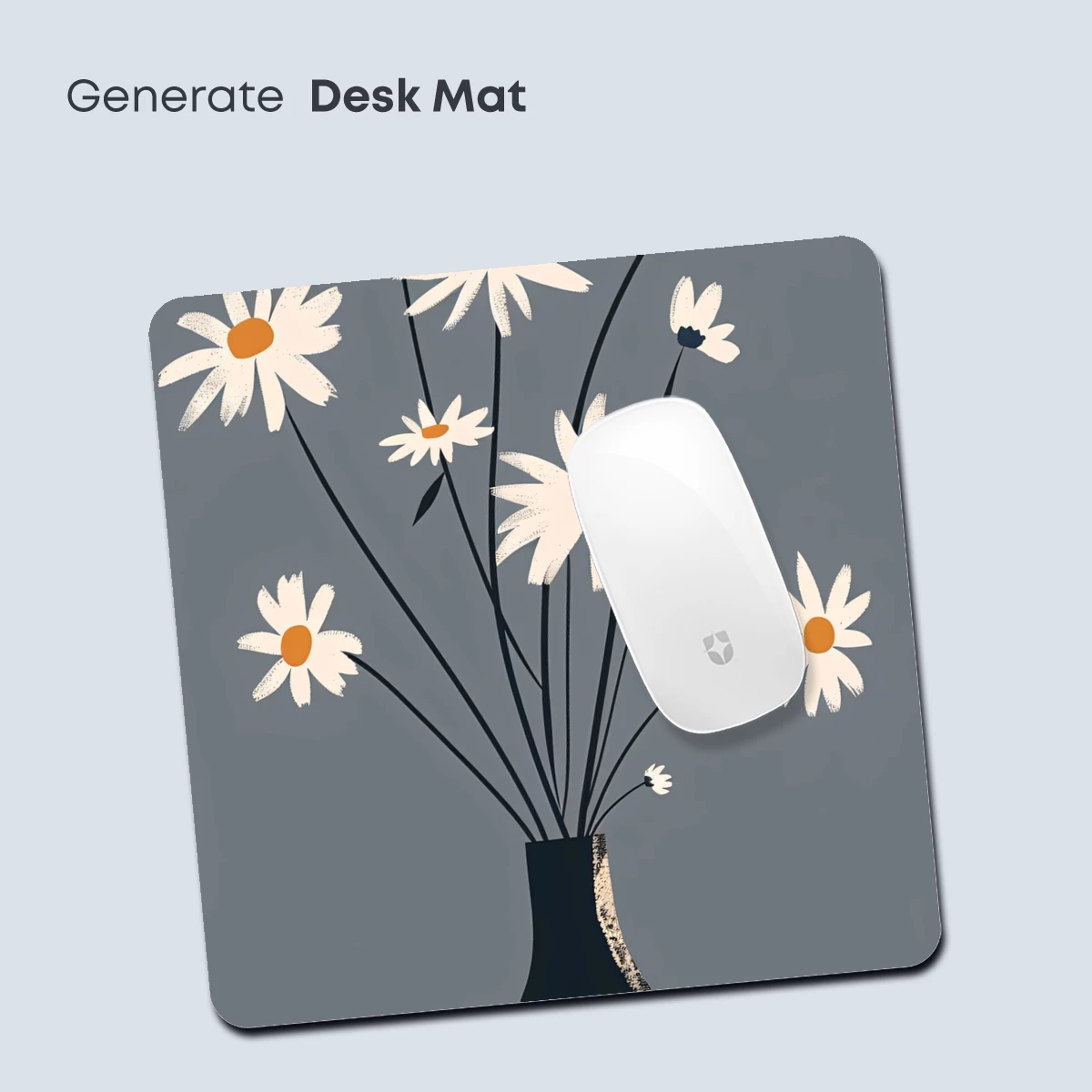 Elegant Daisies in Midnight Vase - Image 4