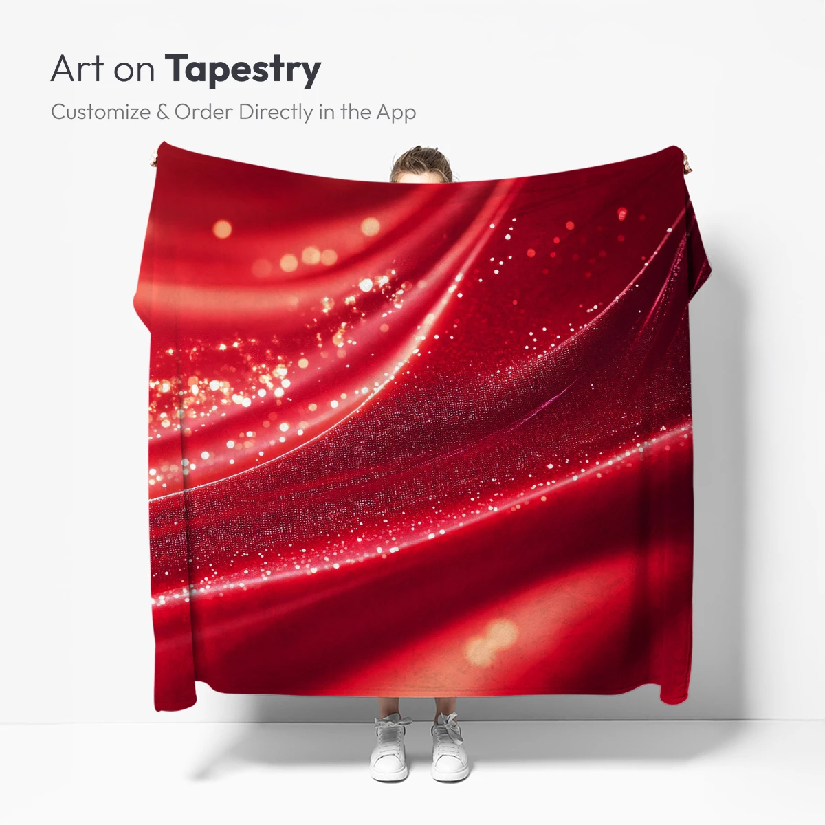 Crimson Waves of Sparkling Elegance - Image 5