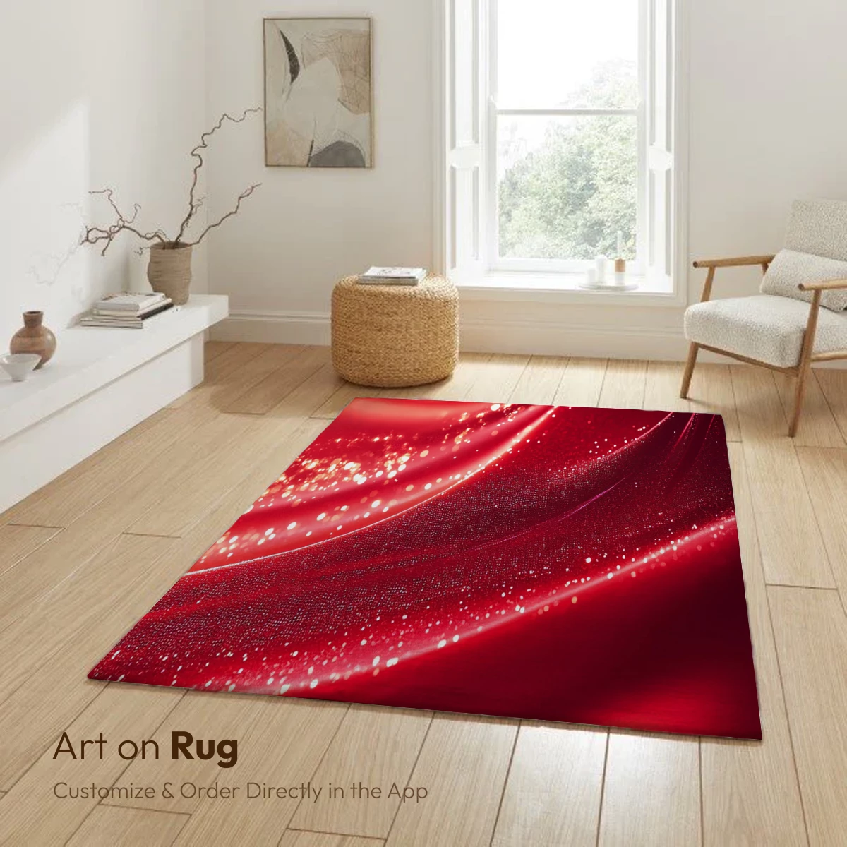 Crimson Waves of Sparkling Elegance - Image 6