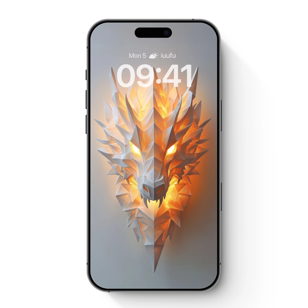 Origami Dragon's Glowing Embrace