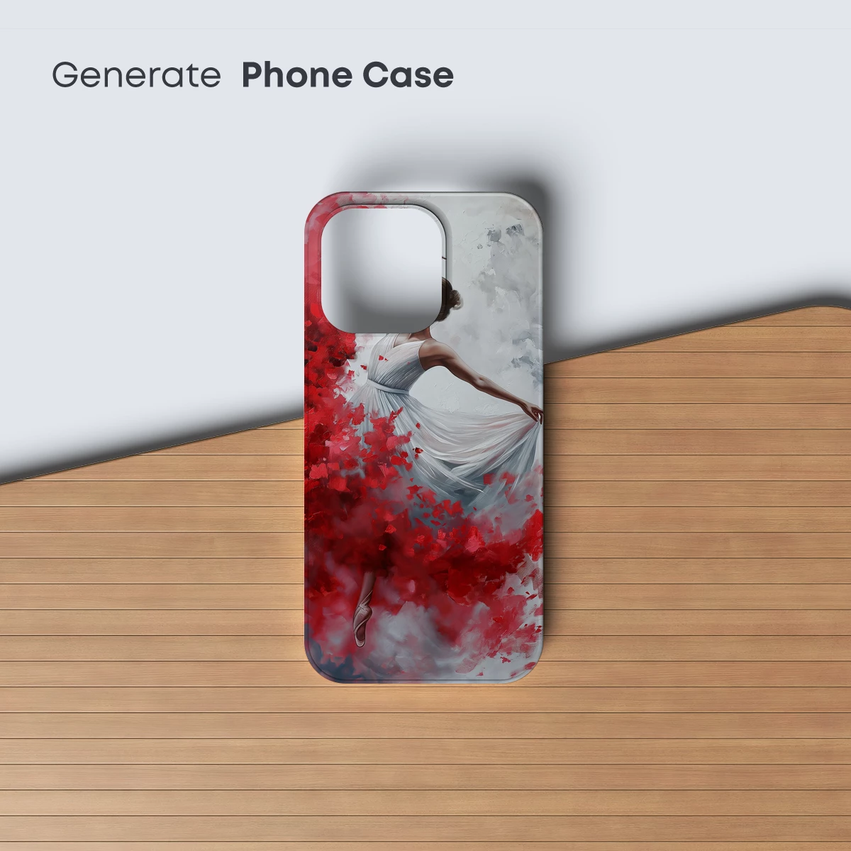 Elegant Ballet in Scarlet Whirlwind - Image 3