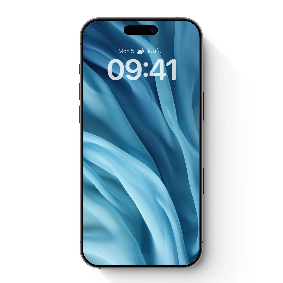 Ethereal Blue Silk Drapery